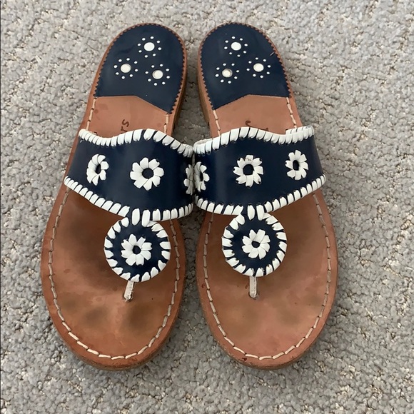 navy and white jack rogers